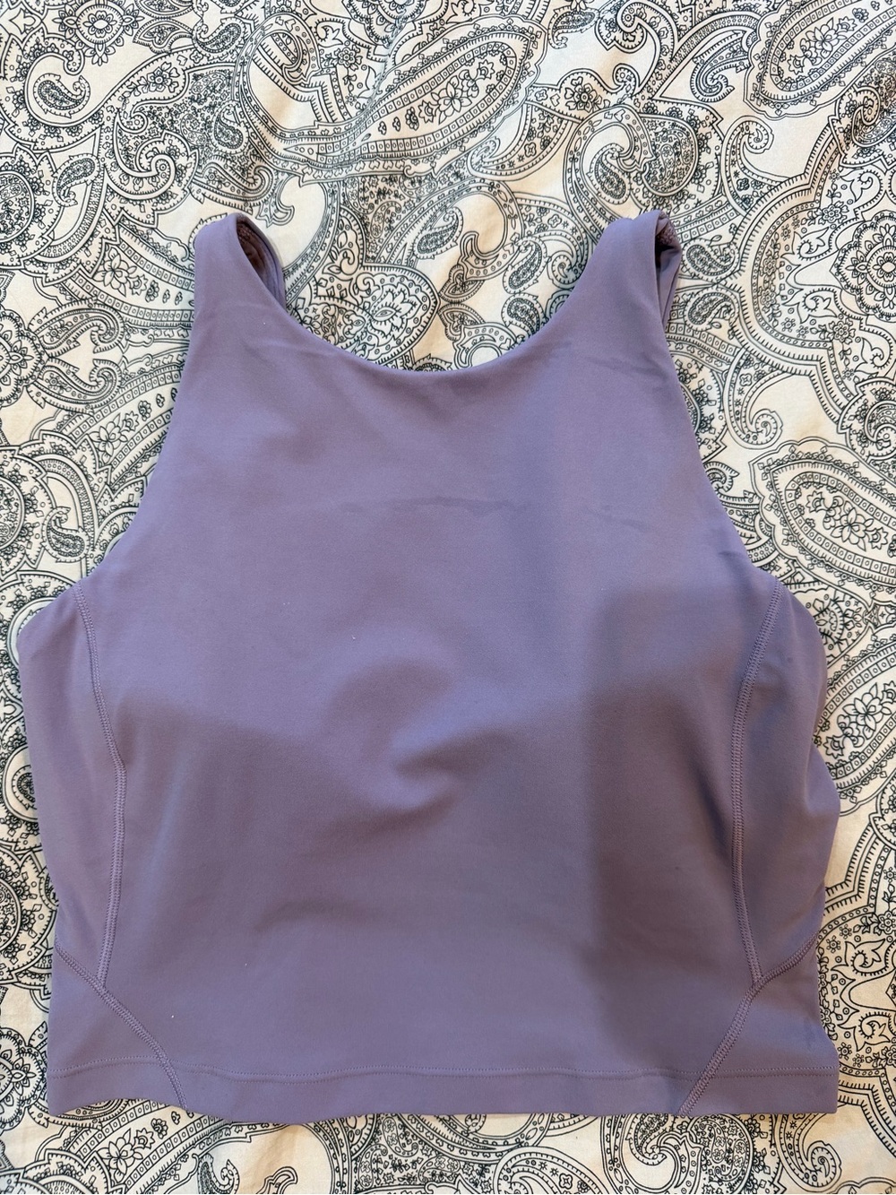 lululemon athletica Lavender High-Neck Crop Tank